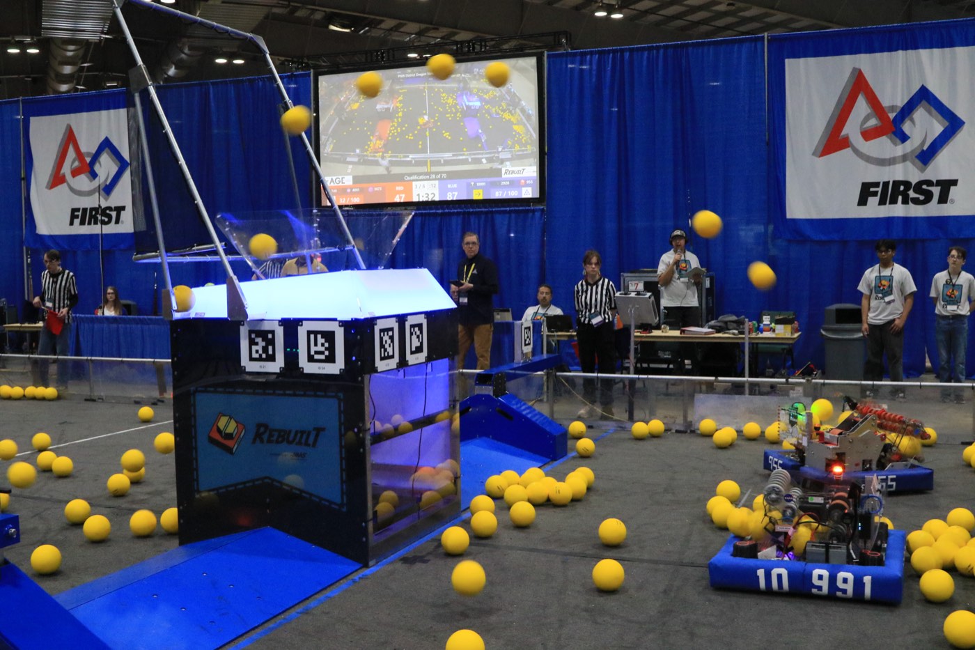 UPLOAD, our 2026 competition robot, on the field