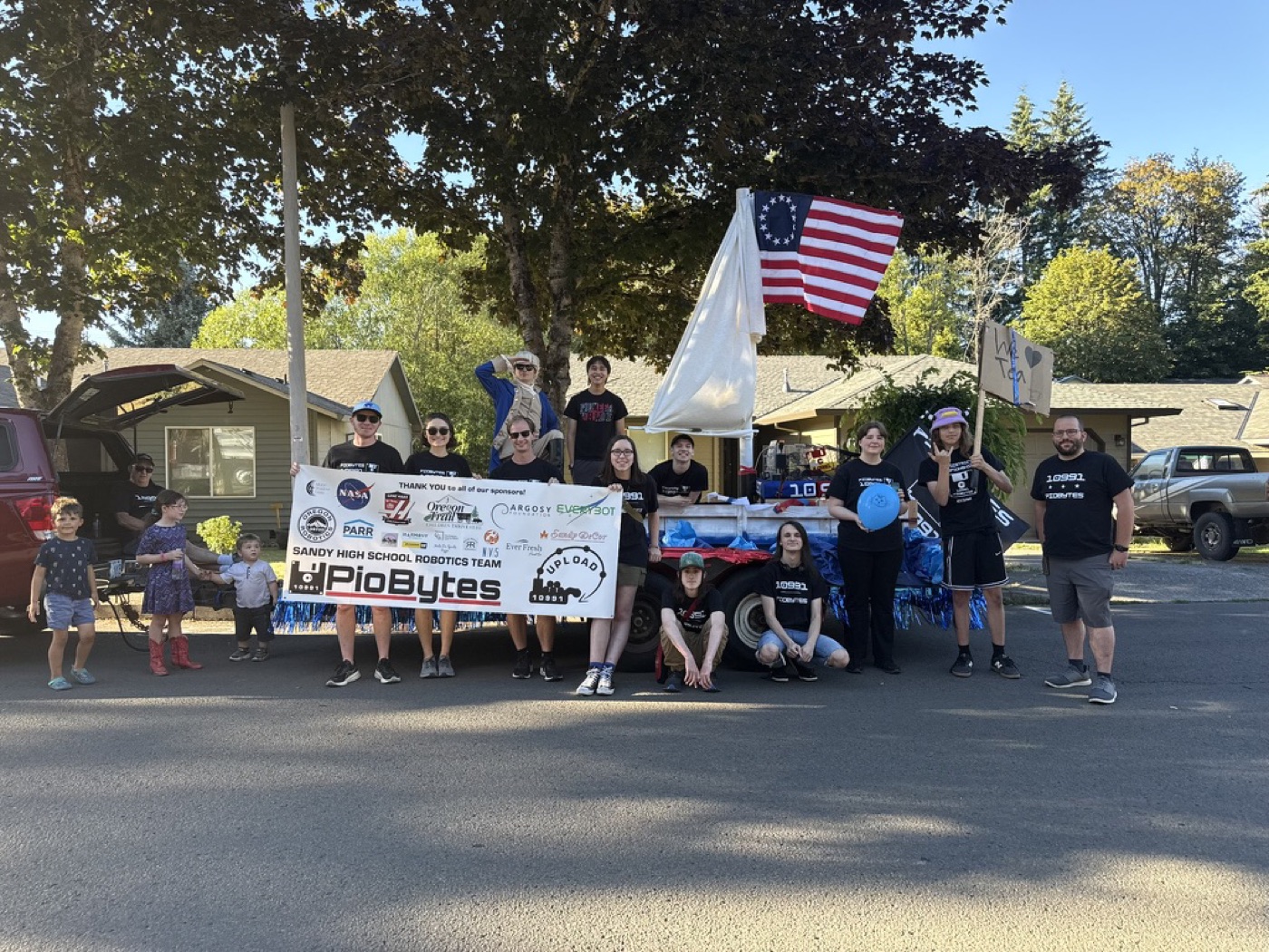 The PioBytes parade float at the Mt. Hood Mountain Festival